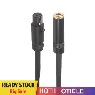 Mini Xlr 3pin Female To 3 . 5 mm Female อะแดปเตอร์สายเคเบิ้ลเสียง # 8y