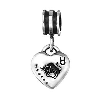 เครื่องประดับประจำราศีพฤษภ (พฤษภาคม) จี้เงินแท้ สัญลักษณ์ วัว Charm Dangle Taurus Zodiac Sign 12225