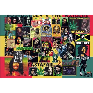 โปสเตอร์ Bob Marley บ็อบ มาร์เลย์ เร็กเก สกา จาเมกา รูป ภาพ ติดผนัง สวยๆ poster 34.5 x 23.5 นิ้ว (88 x 60 ซม.โดยประมาณ)