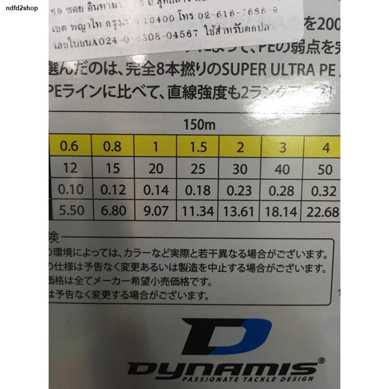 จัดส่งตรงจุดสาย PE Dynamis Max ถัก 8 ตกปลา - ndfd2shop - ThaiPick