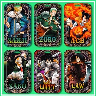 เคสโทรศัพท์มือถือ ลายการ์ตูนอนิเมะ One Piece Luffy Zoro พร้อมสายคล้องยาว สําหรับนักเรียน