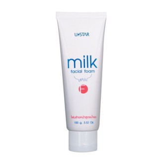 โฟมล้างหน้า สูตรน้ำนม U star milk facial foam