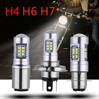 หลอดไฟหน้า H4 3030 21smd LED สำหรับรถจักรยานยนต์