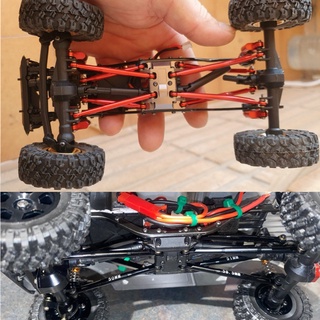 ชุดอัพเกรดรถไต่หินบังคับ CNC LWB 133.7 มม. Axial SCX24 AXI00001 C10 AXI00002 JLU Bronco AXI00006