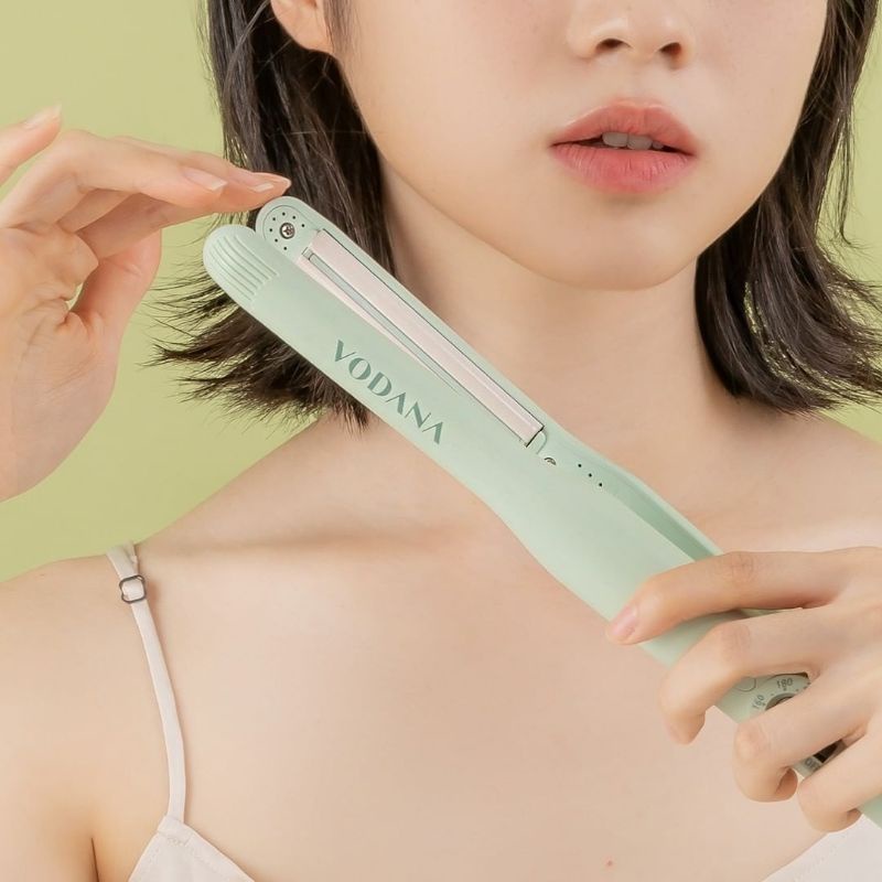 ( พร้อมส่ง ) VODANA Softbar Flat iron 0.5 inch. สี Melange Green เครื่องหนีบผม