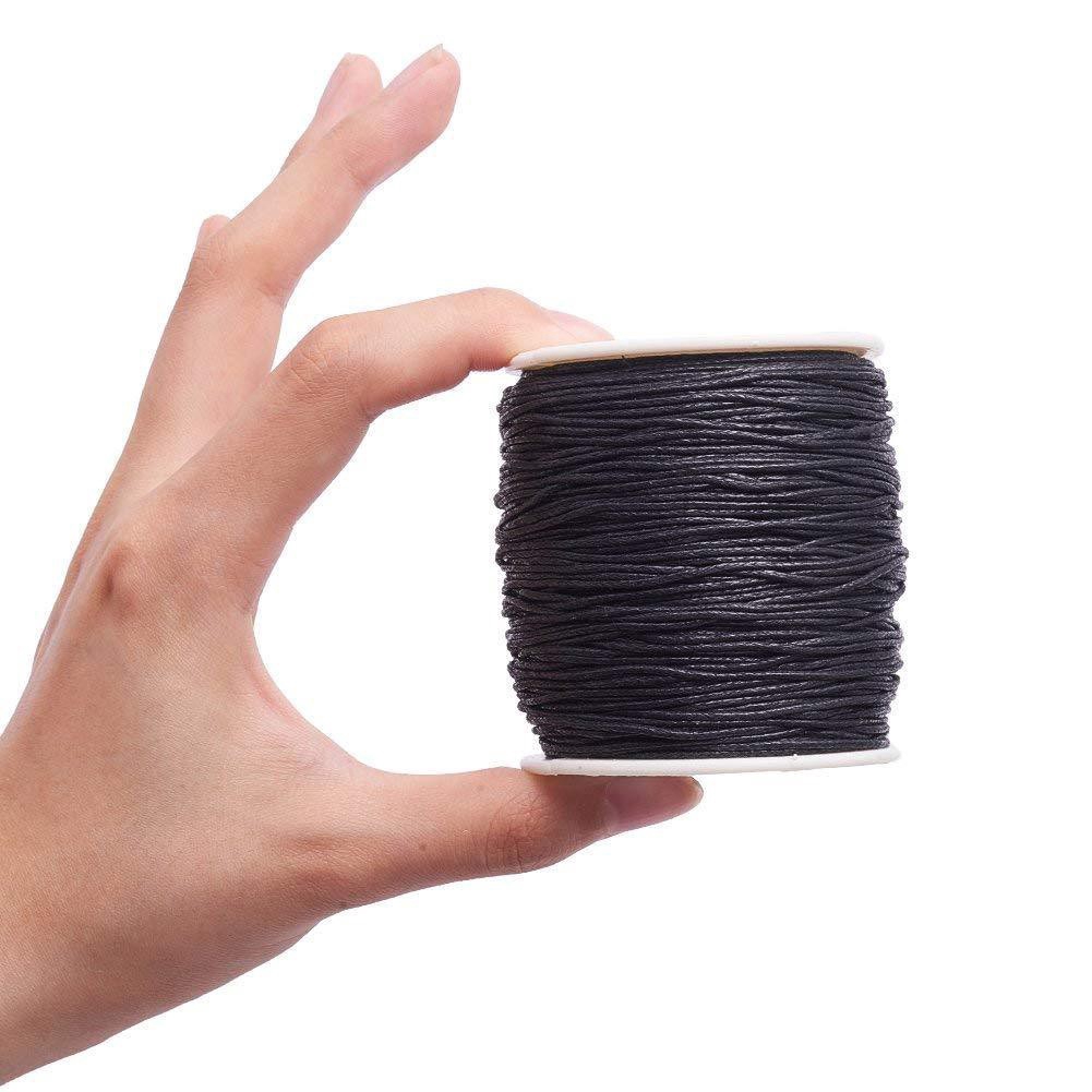 1 Roll 1mm Waxed Cotton Thread Cords Necklace Thread Wire ...