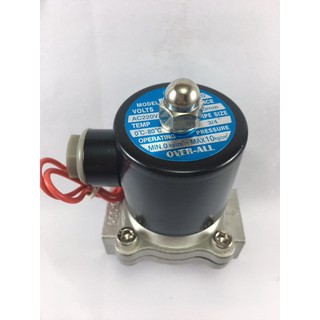 โซลินอยด์วาล์ว3/4" Solenoid Valve 220V  สแตนเลส304 2WB-200-20 แบบปกติปิด