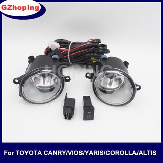 หลอดไฟตัดหมอก สำหรับรถยนต์ Toyota Corolla Altis 2007-2011 Vios 2006-2014 Yaris 2008-2014 For Camry 2006-2014