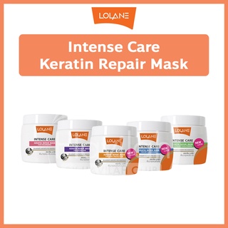 Lolane โลแลน Intense Care Keratin Repair Mask อินเทนซ์ แคร์ เคราติน รีแพร์ มาส์ก 200g. ช่วยให้ผมแข็งแรง