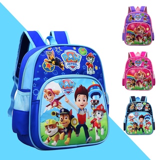 Paw Patrol กระเป๋าสะพายหลังโรงเรียนเด็กน่ารักกระเป๋าผ้า Oxford เป้