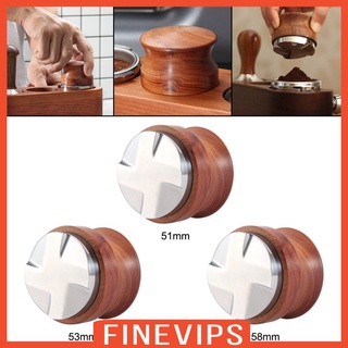 [FINEVIPS] Coffee Tamper and Distributor,Stainless Steel Espresso Coffee Leveler,Fits for Breville Portafilter,Professional Adjustable Depth Espresso Hand Tamper