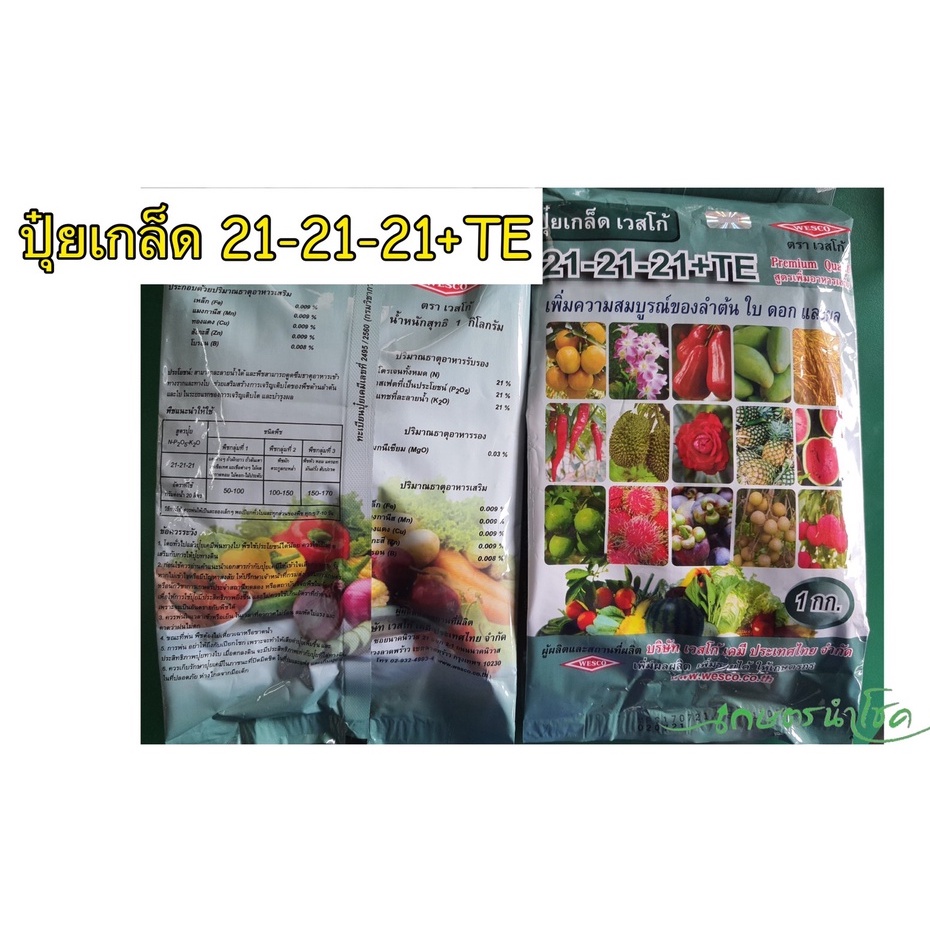 ปุ๋ยเกล็ด ปุ๋ยเคมีชนิดเกล็ดผง สูตร 21-21-21+TE