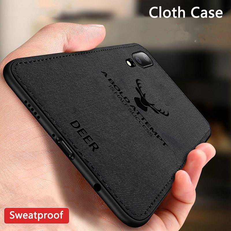 เคส Case VIVO V17Pro V17 V15 Pro V11 V11i V9 V7 Plus V5 VIVOV15 Case Cloth Deer Casing Business Hard Cover