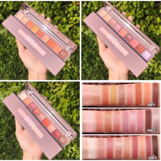 LAMEILA  พาเลทอายแชโดว์ 9 สี เนื้อดินน้ำมัน สีสวย ติดทน กันน้ำ 9 ช่อง No18