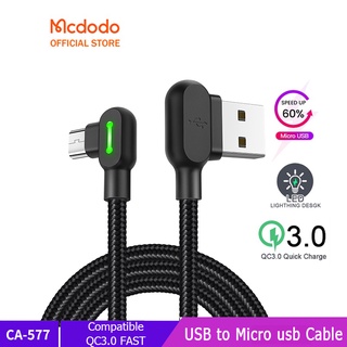 Mcdodo สายชาร์จเร็ว Micro USB LED เล่นเกม สำหรับอุปกรณ์ Android CA-577