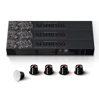 Nespresso Ristretto Decaffeinato Ground Coffee Capsule เนสเพรสโซ ริสเทรสโต ดีคาฟ แคปซูลกาแฟ 30 Capsules