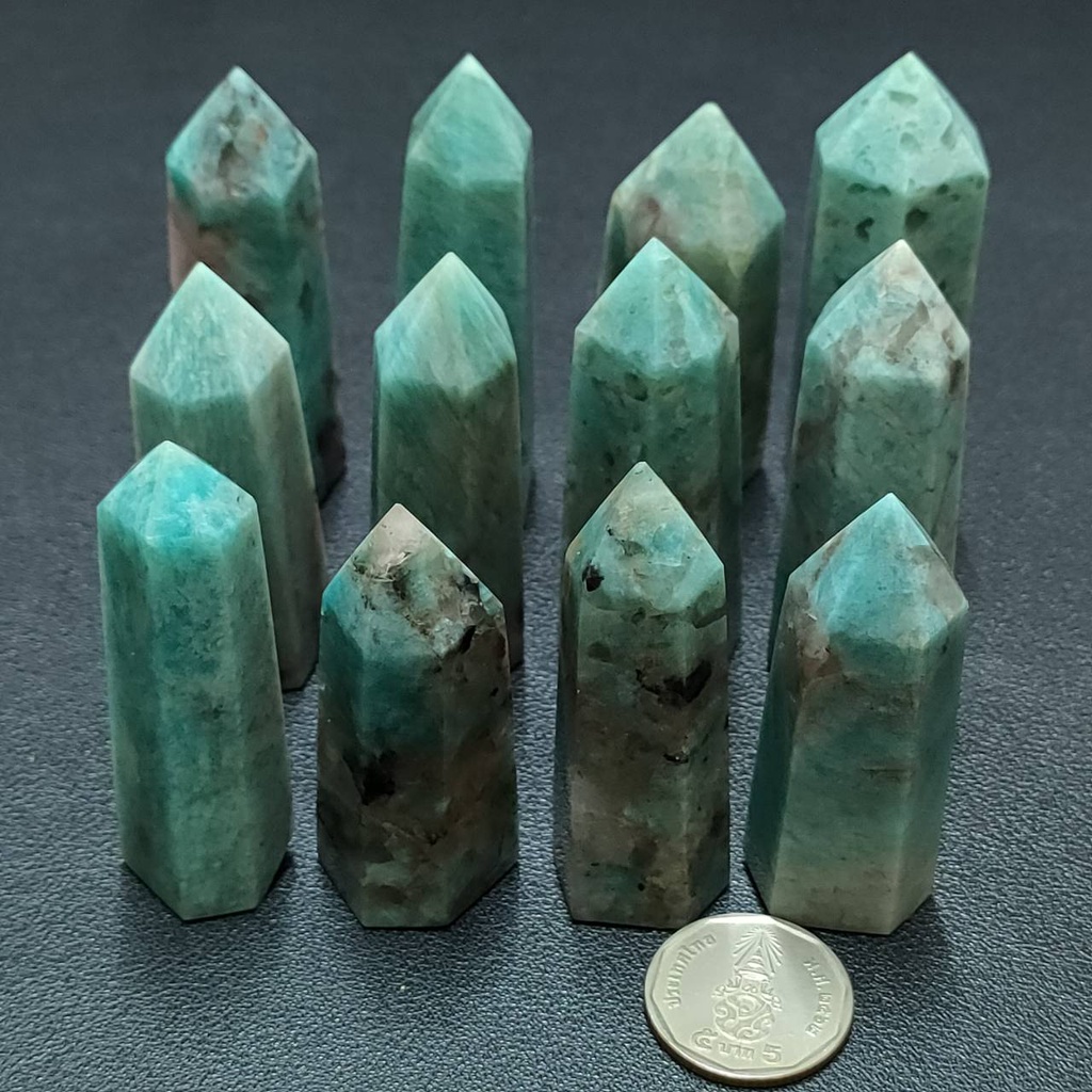 Stones & Minerals 200 บาท แท่งหินอมาโซไนท์ Amazonite (1 ชิ้น) Hobbies & Collections