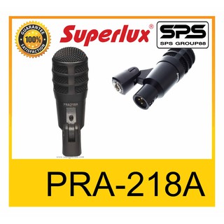 MICROPHONE ไมค์เครื่องดนตรี ไมค์กรองเสียง รุ่น PRA-218A ยี่ห้อ Superlux ของแท้ 1000% พร้อมส่ง