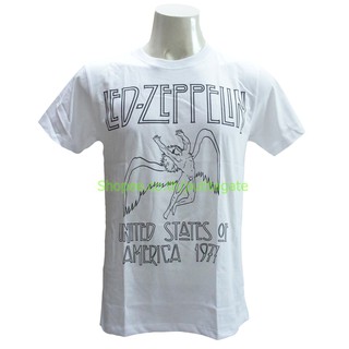 เสื้อวง Led Zeppelin เสื้อไซส์ยุโรป เลด เซพเพลิน PTA8148 เสื้อวินเทจ ลายอมตะ