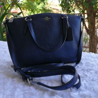 COACH กระเป๋า F16479 MINI KELSEY SATCHEL IN METALLIC PEBBLE LEATHER (SVGM) 