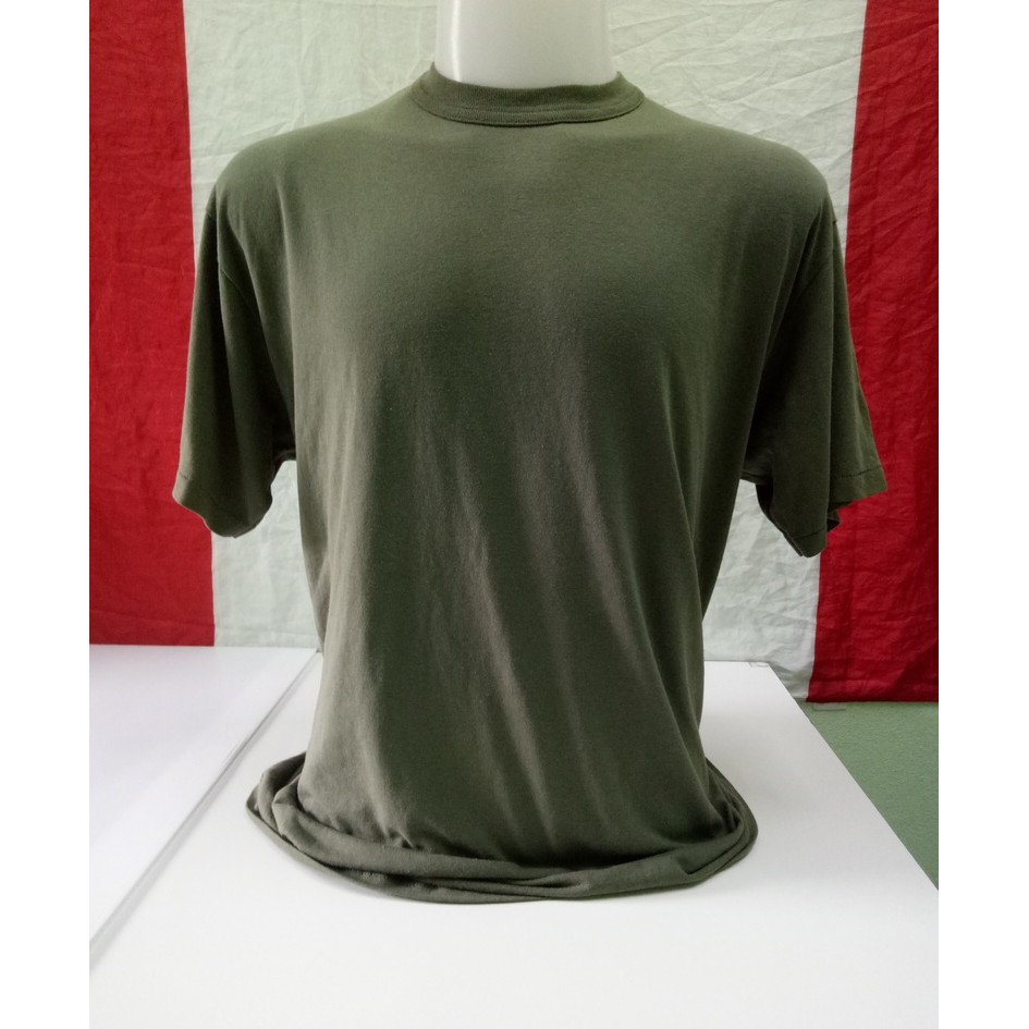 Size; XL เสื้อยืดวินเทจ USA งานเก่าแท้ / วินเทจ'80 ผ้าพื้นเขียวซับในทหารเมกา