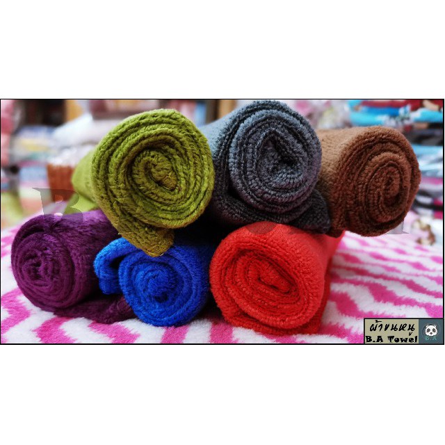 ผ้าเช็ดมือ NANO รุ่นหนามาก ผ้าเช็ดนาโน อเนกประสงค์ 30x30ซม./40x40ซม.หนานุ่มซับน้ำดี นะจ้า - รูปที่ 2