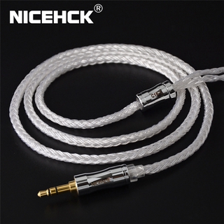 Nicehck สายเคเบิลชุบเงิน C16-1 16 แกน 3.5 2.5 4.4 มม  ปลั๊ก Mmcx 2pin Qdc Nx 7 สำหรับ Kzc