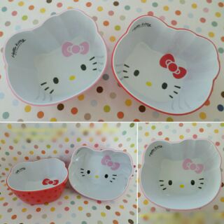 🚙พร้อมส่งจร้า!!!🚙  ชามเมลามีน ฮัลโหลคิตตี้ Hello Kitty ขนาด 12.5 * 11.2 * 5.9cm ความจุ 470ml