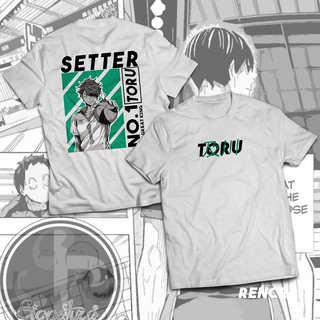 เสื้อขาว - Signatura Tees เสื้ออะนิเมะ Haikyu Series หมายเลข 1 Setter Toru Oikawa ออกแบบเสื้อเชิ้ตส