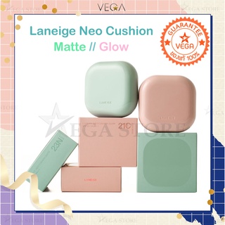 🔥2 ทุ่ม ไลฟ์สด ลด 50%🔥Laneige Neo Cushion [ Matte // Glow ] คุชชั่นสูตรปกปิด ฉ่ำวาว