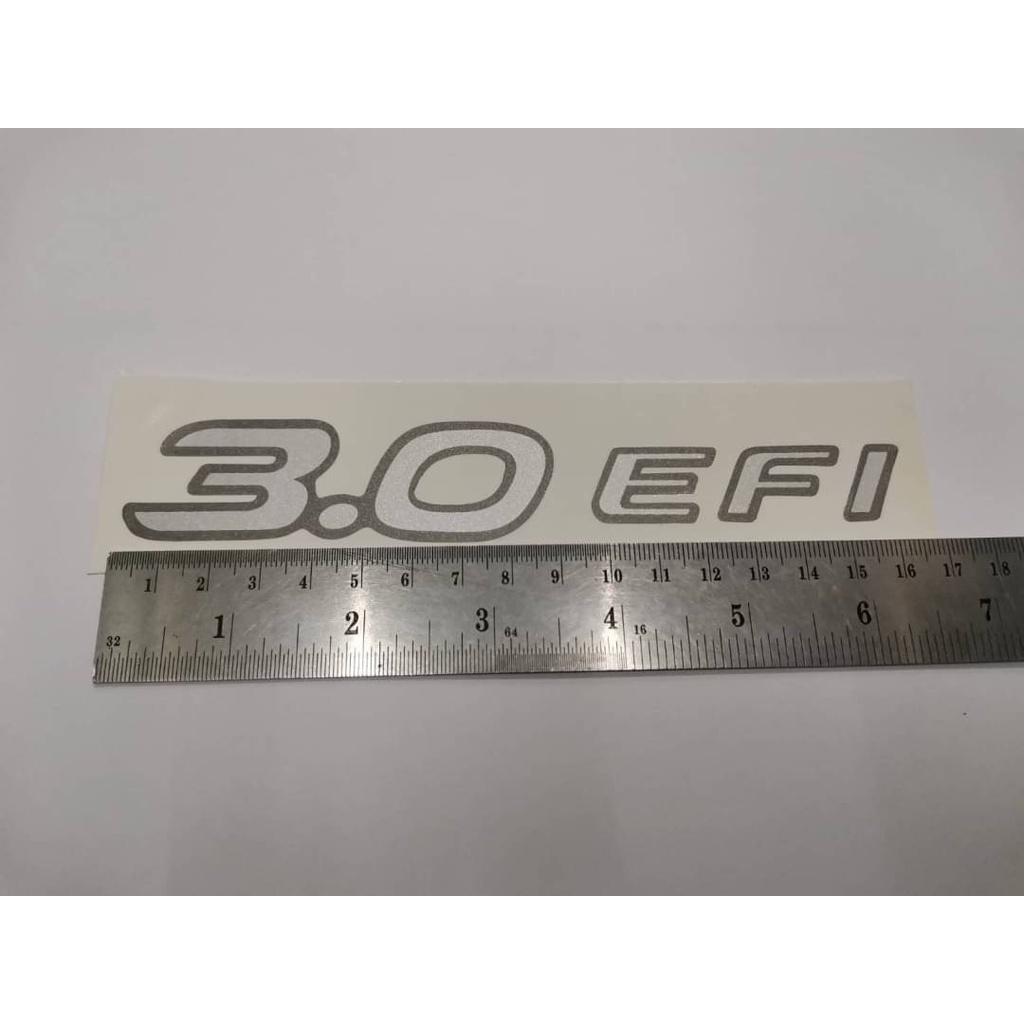 สติ๊กเกอร์งานสกรีนดั้งเดิม 3.0 EFI และ 3.0 Turbo EFI สำหรับติดฝาท้ายรถกระบะ TOYOTA TIGER เทียบแท้95% ราคา ถูกที่สุด ดีลบีเคเค แกลเลอรีภาพที่ 2