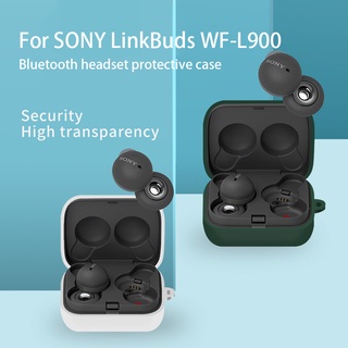 เคสหูฟังบลูทูธไร้สาย ซิลิโคนนิ่ม กันกระแทก พร้อมพวงกุญแจ สําหรับ Sony LinkBuds WF-L900