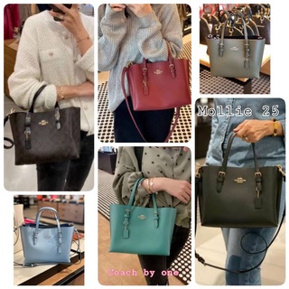 ส่งฟรี ผ่อนบัตร❤️NEW COACH MOLLIE TOTE 25