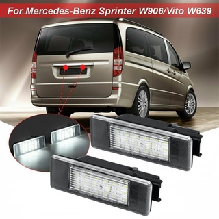 【GRCEKRIN】2X LED License Plate Lights For Viano W639 2003-2014 For Mercedes For Sprinter