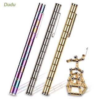 Dudu Decompression Magnetic Metal Pen Multi-function Writing Magnet Ballpoint Pen Novelty Gifts for Friends or  Kids