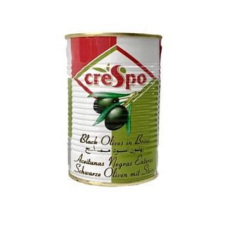 Crespo Black Olives in Brine  มะกอกดำในน้ำเกลือ (ขนาด425g.)