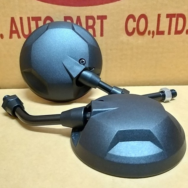 กระจกแต่ง มองหลัง แบบย่อ ขาดำ ZOOMER-X เกลียวHONDA# NO.7 (TRS,NOVA-S) # 1030-907-10ZBL