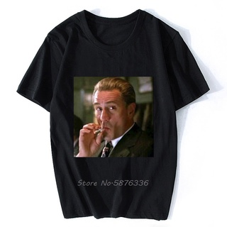 ขายดี!Goodfellas เสื้อยืดผ้าฝ้าย พิมพ์ลายอนิเมะ Robert De Niro Gangster สไตล์ฮาราจูกุ สตรีท สําหรับผู้ชาย K4ALS-5XL