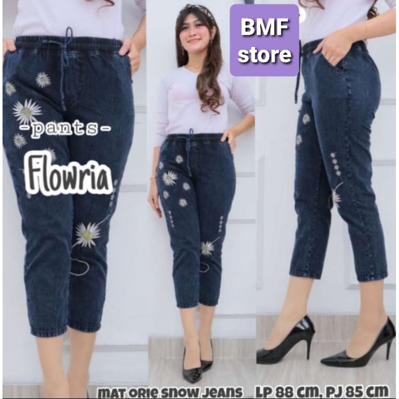 กางเกงยีนส์ FLOWRIA BAGGY JEANS