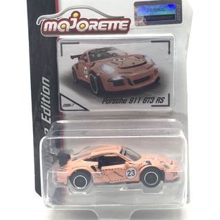 Majorette Porsche 911 GT3 RS - Porsche Edition - Light Orange Color /Wheels D6SBCL /scale 1/59 (3") Package with Card