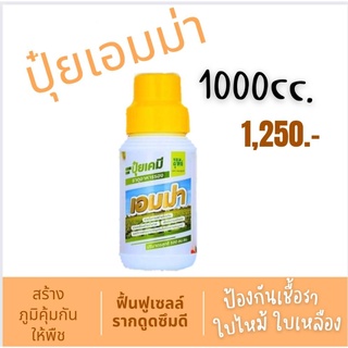 เอมม่า ปุ๋ยน้ำเอมม่า 1ลิตร  ป้องกันการเกิดเชื้อราในพืช ปุ๋ยน้ำสูตรเข้มข้น เพิ่มความแข็งแรงให้กับพืช ใช้ได้กับพืช