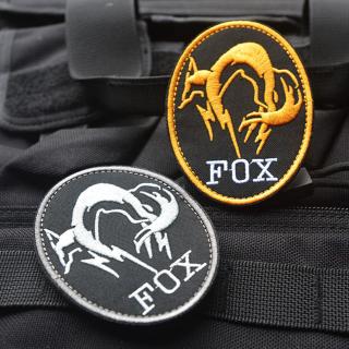 Black Metal Gear Solid MGS FOX HOUND FOXHOUND Special Force Group Ghost Embroidered Patch