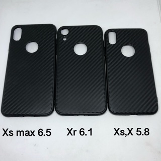 เคส iPhone Xs Max / XR / Xs,X ลายเคฟล่า นิ่มบางเบา