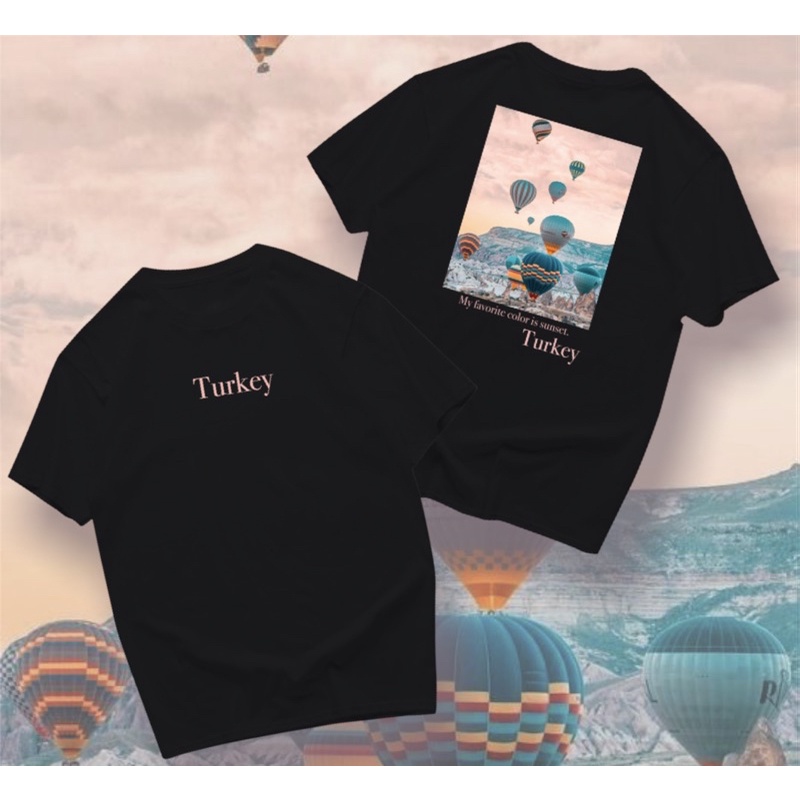 เสื้อยืดลายSUNSET-TURKEY