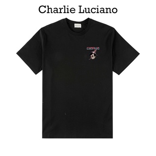 Charlie Luciano เสื้อยืดแขนครึ่ง พิมพ์ลาย Pinocchio แฟชั่นฤดูร้อน สําหรับผู้ชาย คู่รัก