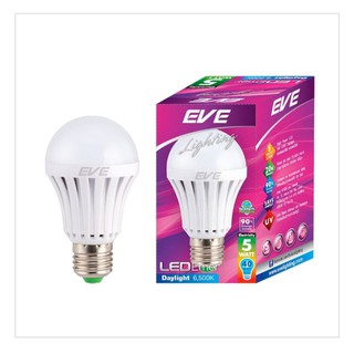 หลอดไฟฉุกเฉิน หลอดไฟแคมป์ปิ้ง EVE LED A60 Emergengy 5W