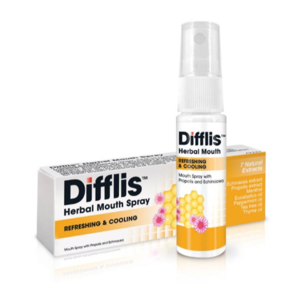 Difflis Herbal Mouth Spray ดิฟฟลิส เฮอร์เบิ้ล เมาท์ สเปรย์ 15ML.สเปรย์ระงับกลิ่นปาก [7878]