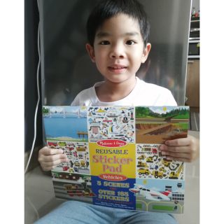 สมุดสติกเกอร์แกะลอกติดใหม่ได้ Melissa &amp; Doug : Reusable Sticker Pad