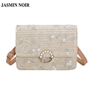 Jasmin NOIR กระเป๋าสะพายไหล่ ทรงเมสเซนเจอร์ พร้อมสายสะพาย แฟชั่นสําหรับผู้หญิง