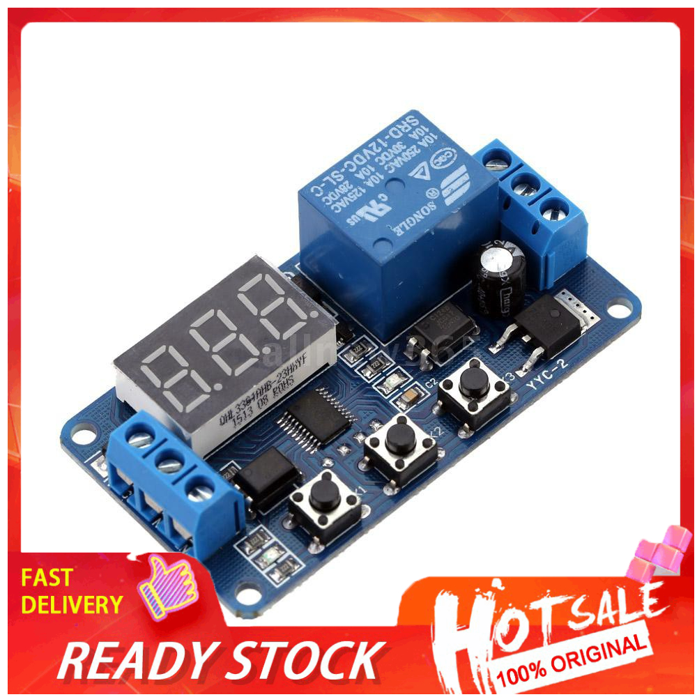 12V LED Display Automation Digital Delay Timer Control Switch Relay Module